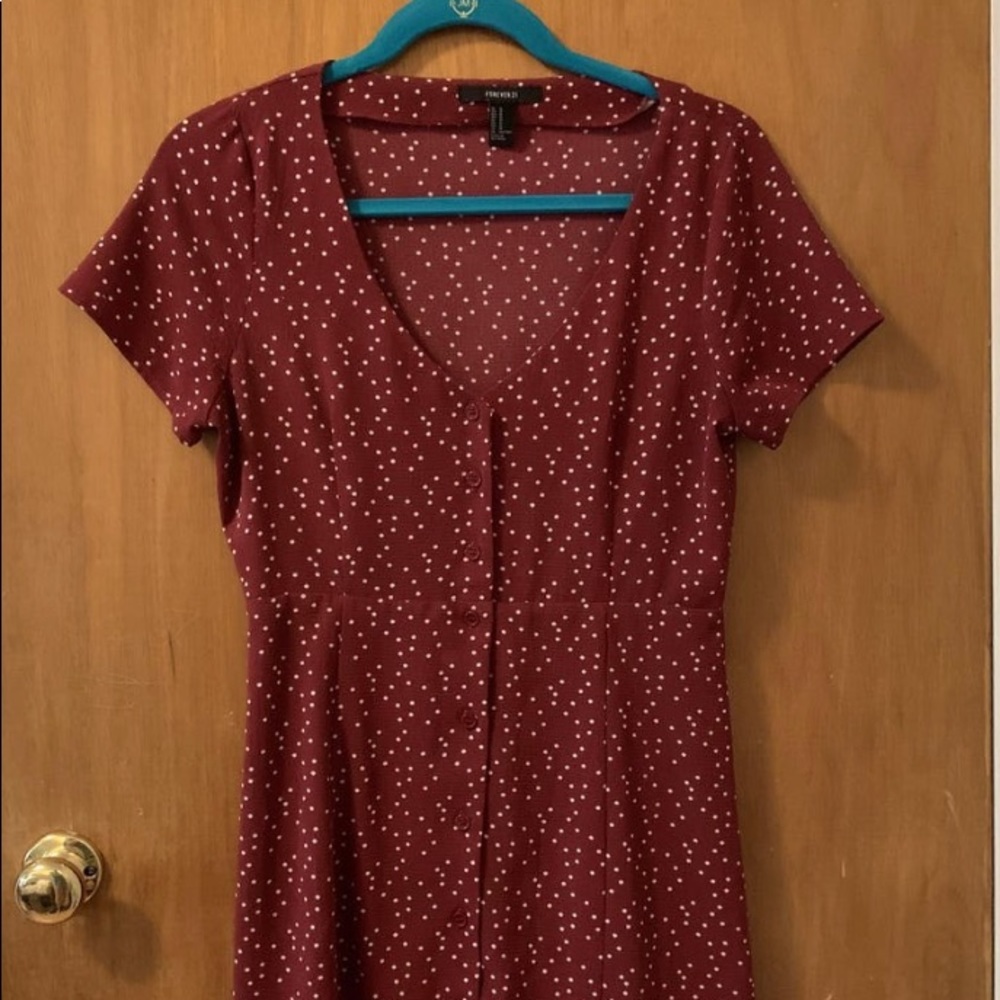Forever 21 Red Polka Dot Mini Dress
